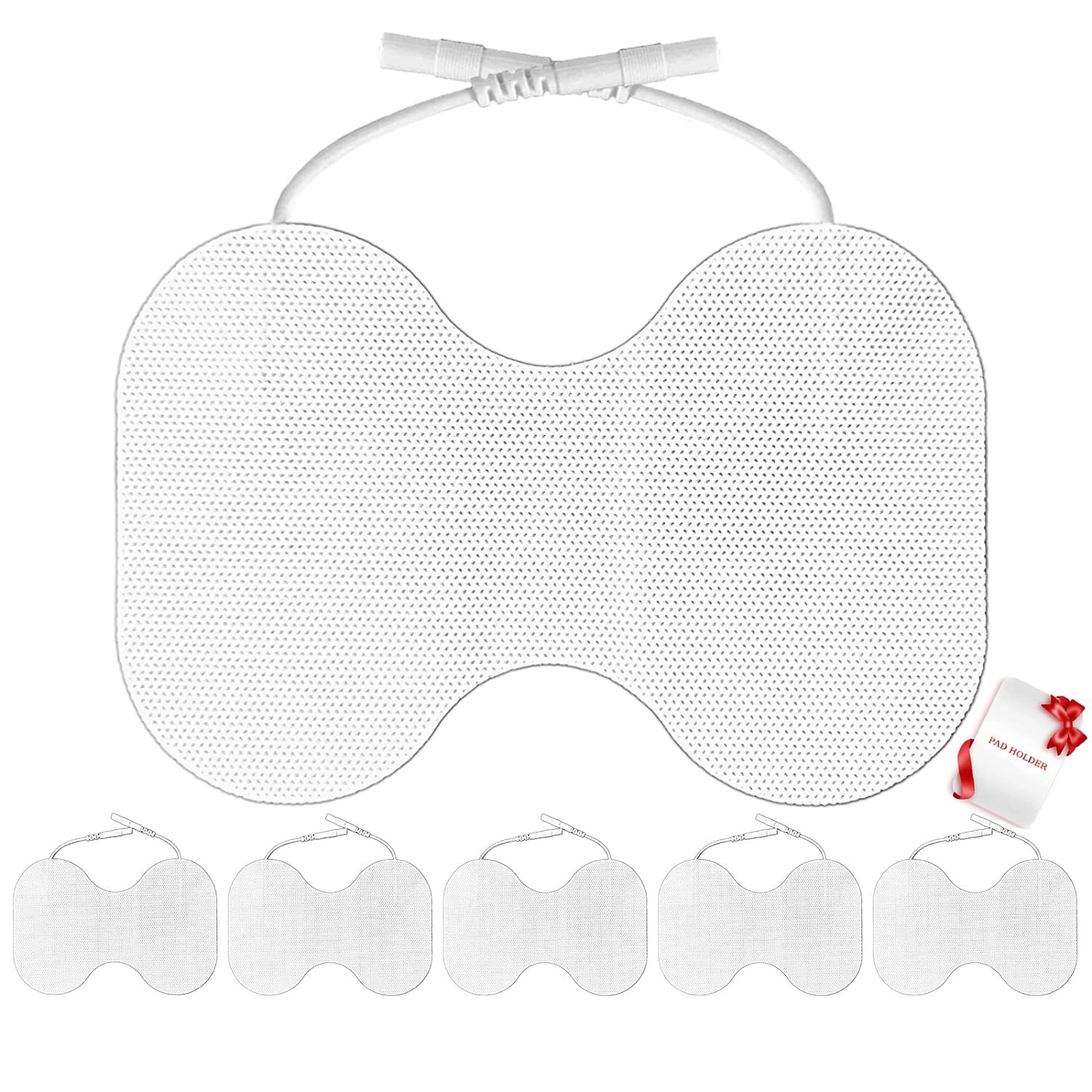 TENS Unit Replacement Pads - Pack of 6 Extra Large Butterfly Shaped 6 PCS