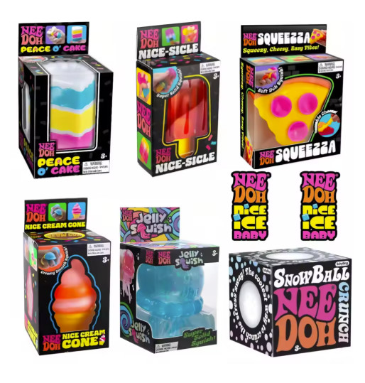 Nee-Doh Nice Cube Nice-Sicle Sensory Squishy Fidget Toy Set