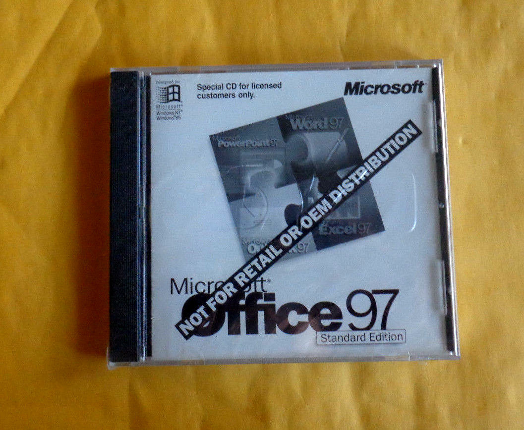 Microsoft Office 97 Standard Edition (sealed jewel case)