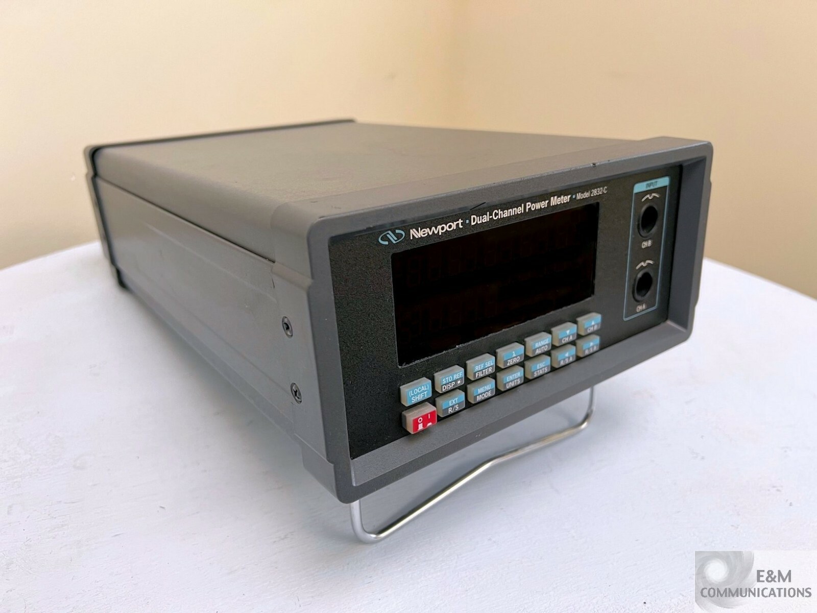 2832-C NEWPORT DUAL CHANNEL OPTICAL POWER METER SERIAL # 1087