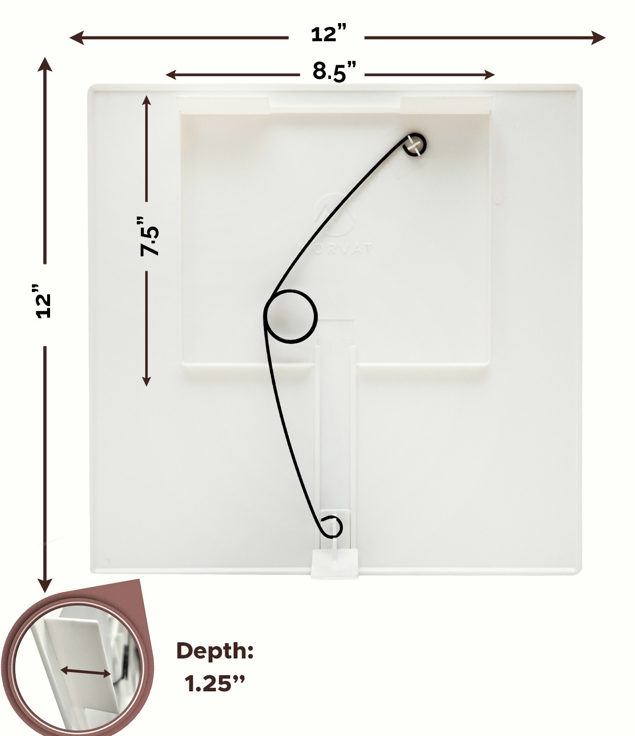 Morvat 12x12 Adjustable Spring Access Panel for Drywall & Ceiling