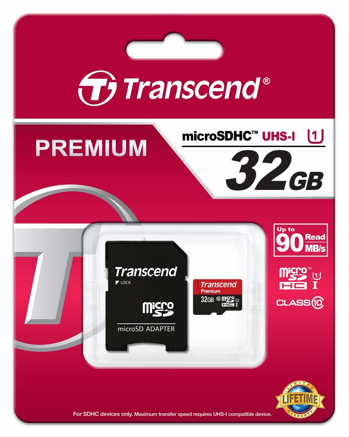 Transcend Premium 32 GB Class 10/UHS-I microSDHC