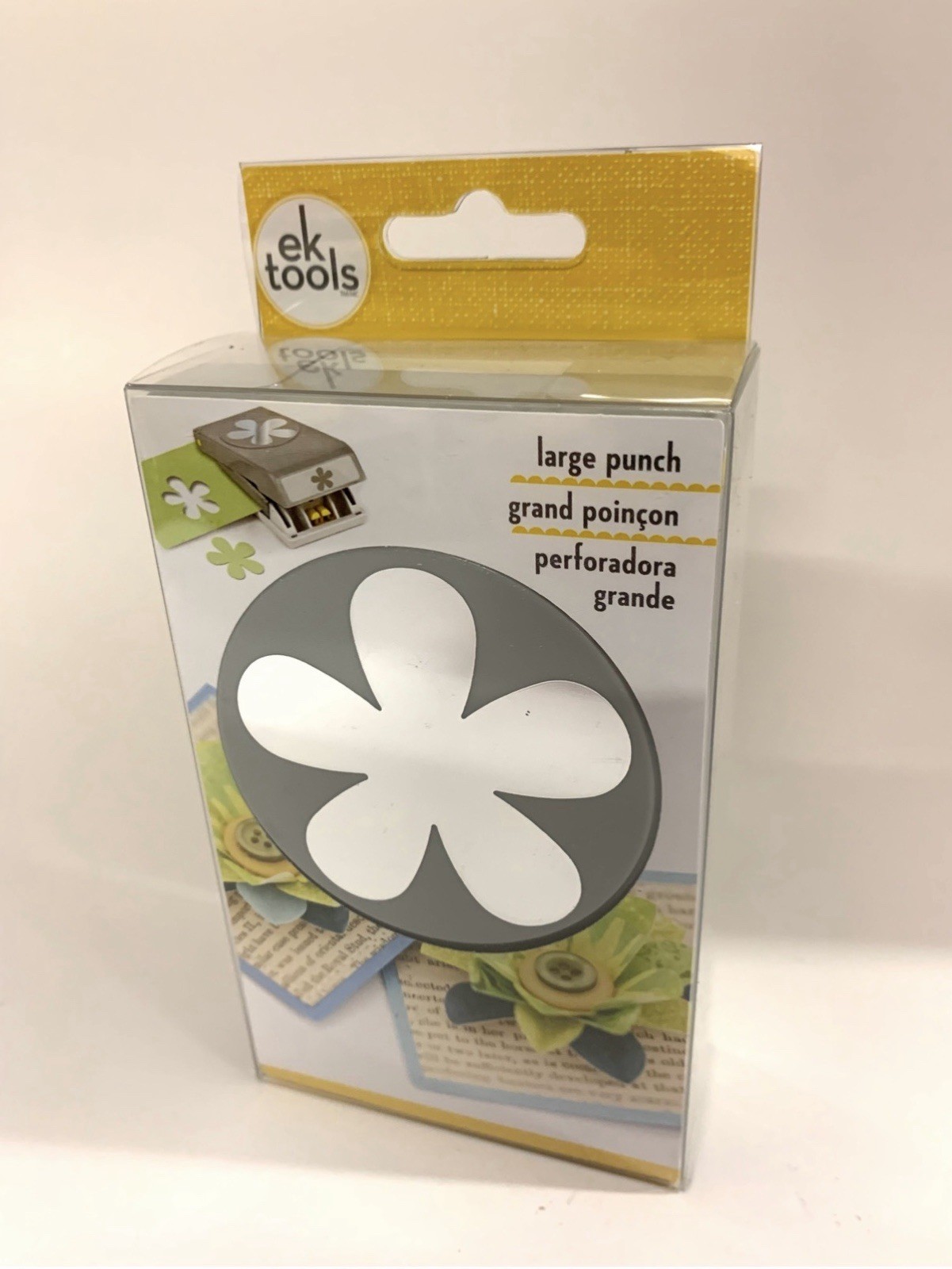 Ek Tools Paper Punch LARGE FLOWER PUNCH New & Unused Approx 2” Dia Image Size
