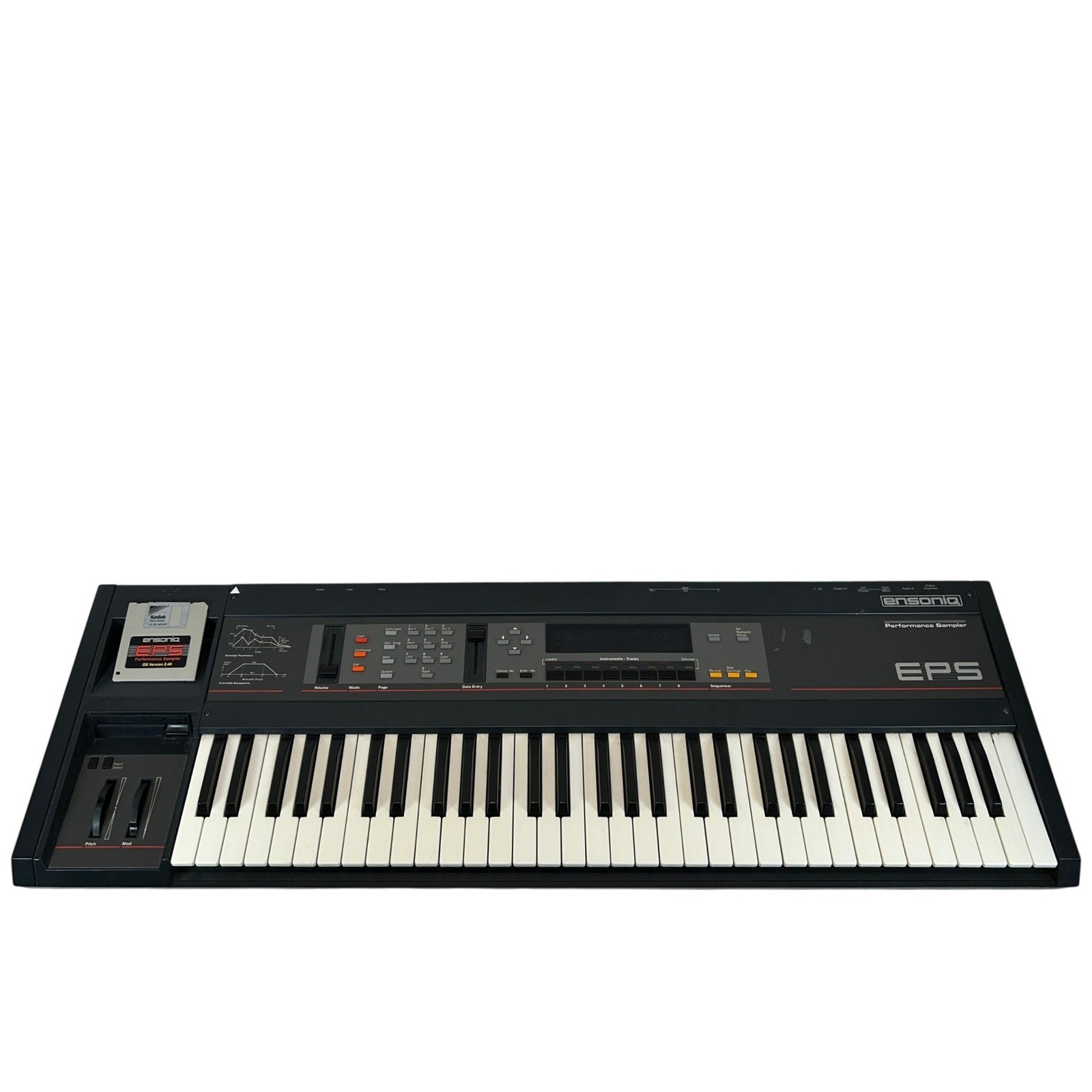Ensoniq EPS Performance Sampler Keyboard 61 Key Black Vintage 1989 Workstation