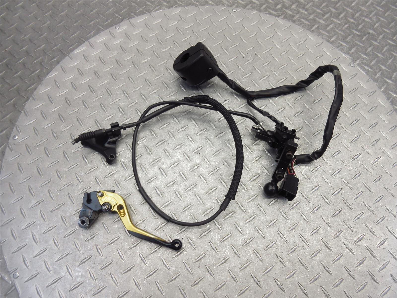 2010 09-12 Kawasaki ZX600 ZX6R Left Handlebar Switch Clutch Perch Cable Lever
