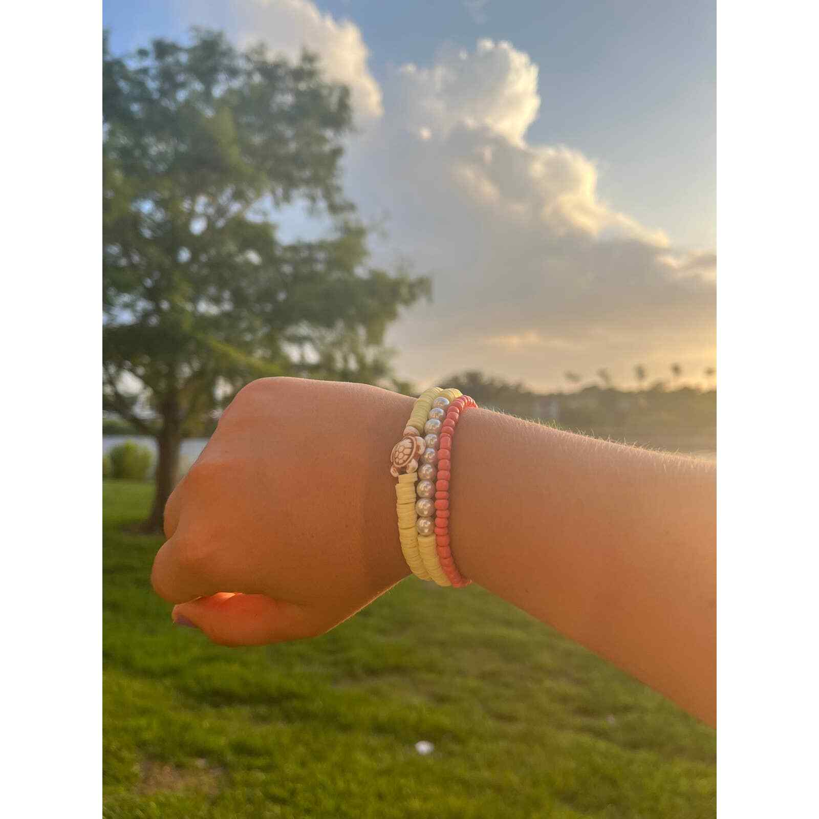 Beachy Tropical Turtle Bracelets