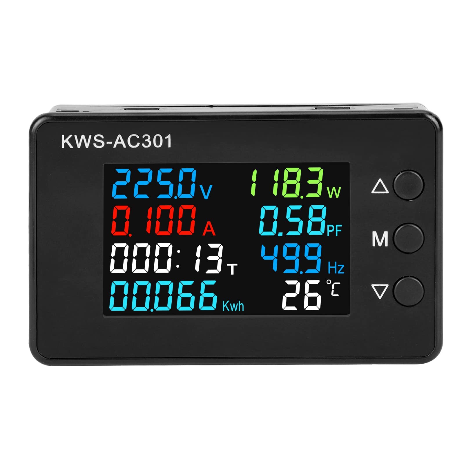 AC Multimeter, 50-300V 0-100A with Open Transformer 110V 220V Voltage Current...