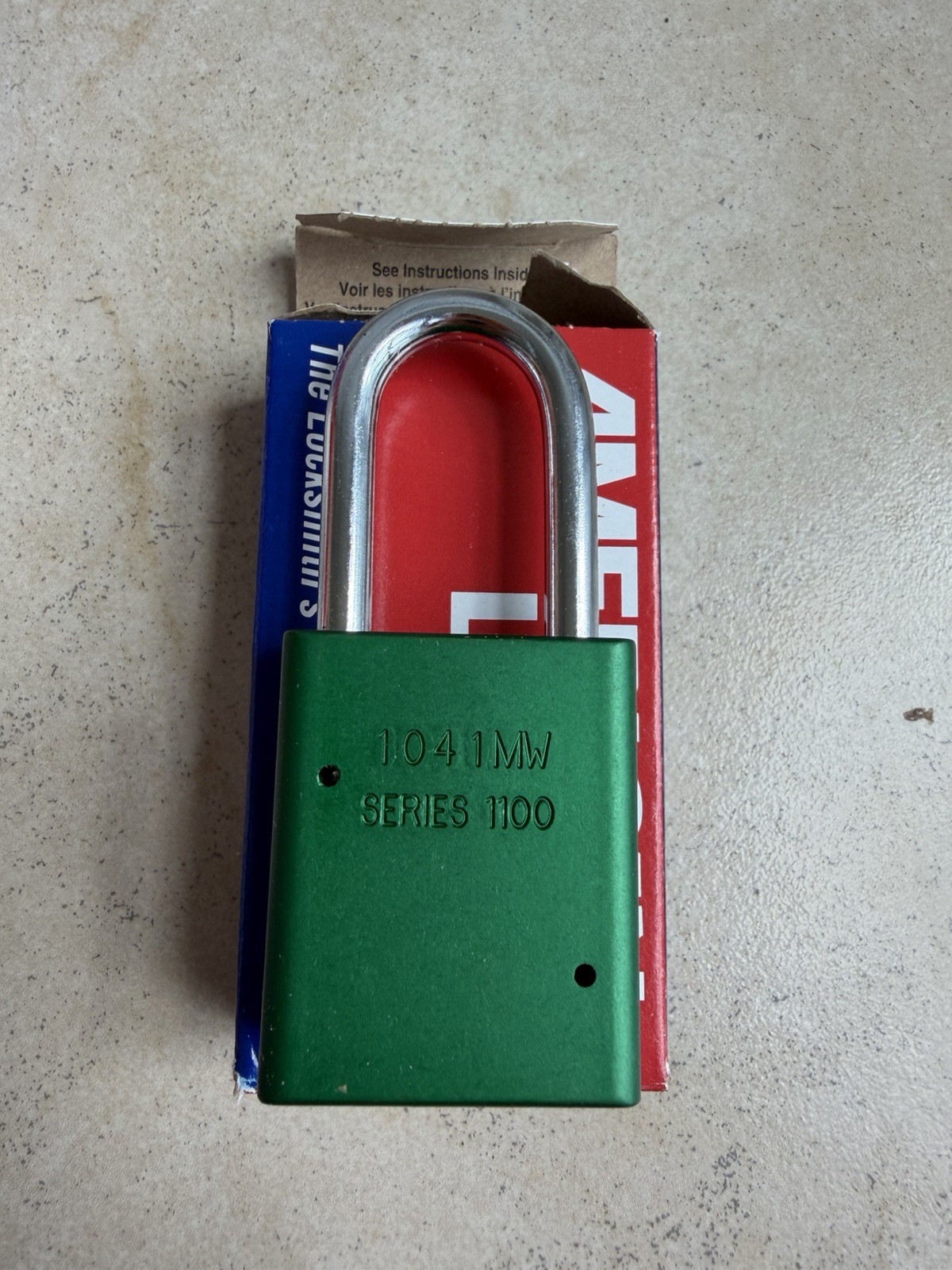 **6 pack** AMERICAN LOCK A1106GRN Lockout Padlock, Green NEW