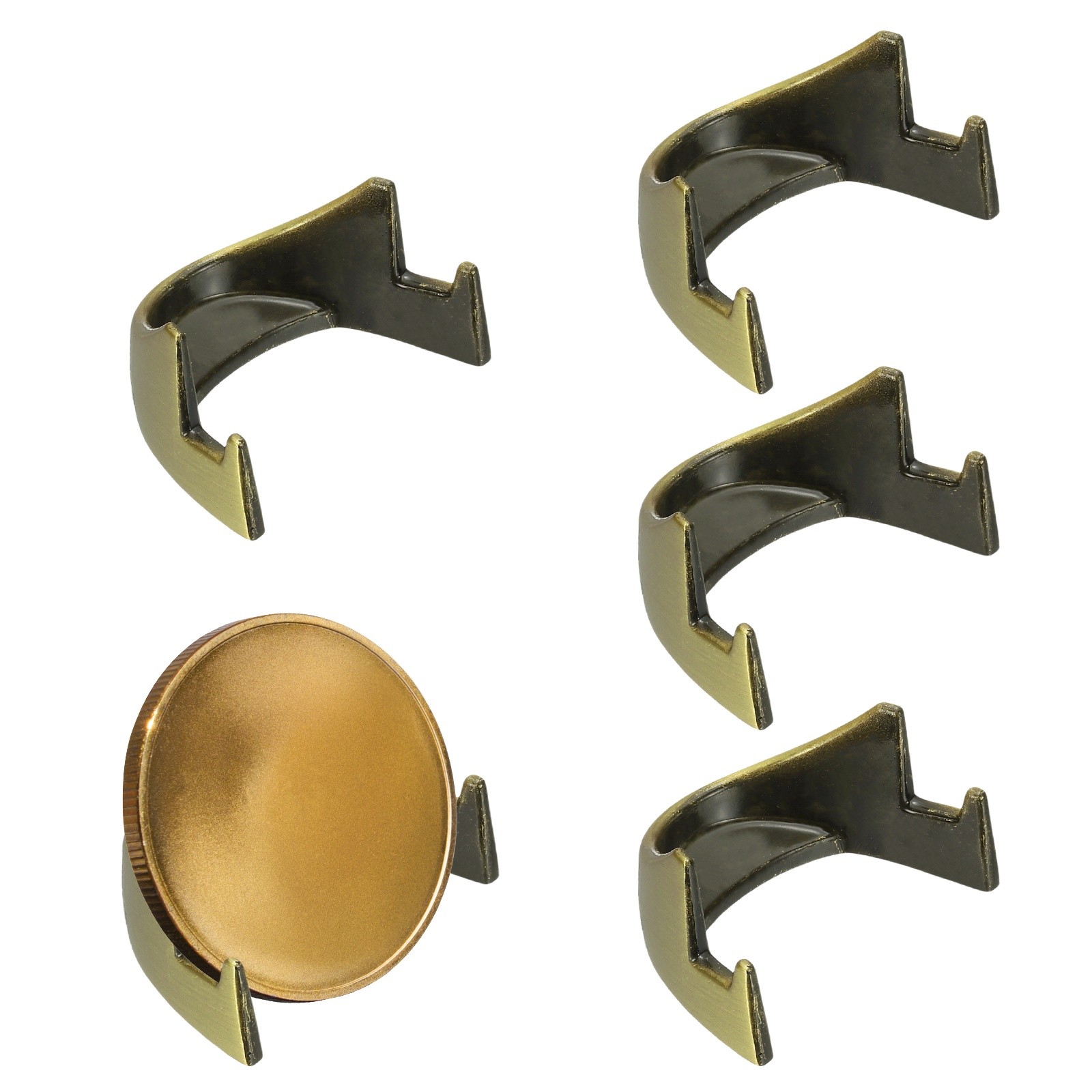 Bronze Coin Holder, 5 Piece Mini Stand for Display