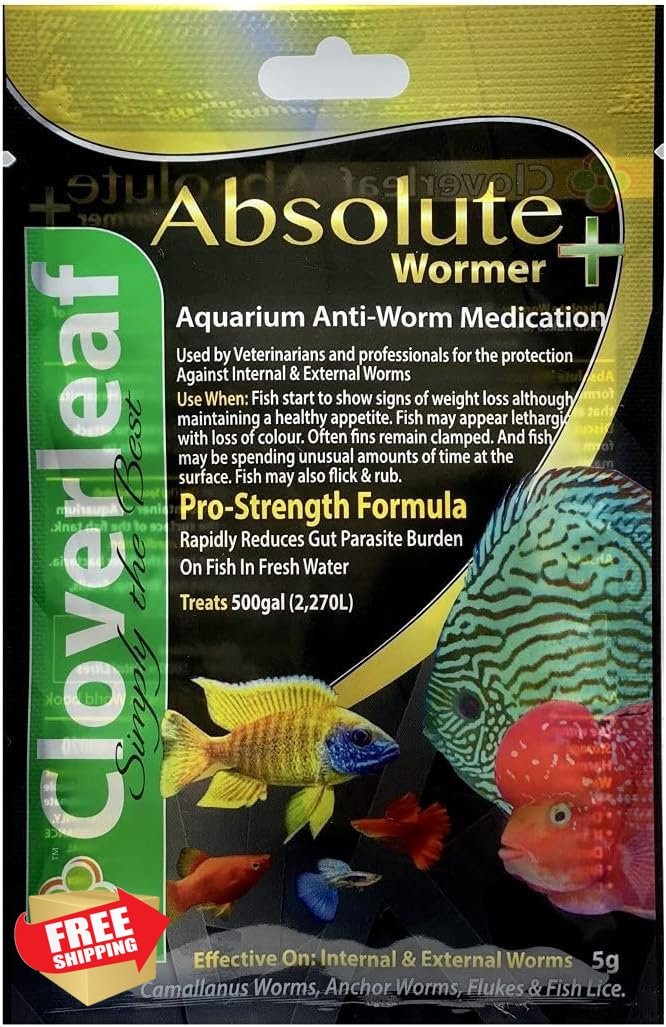 Absolute Wormer Plus 5g Fish Powder Aquarium Anti-wormer