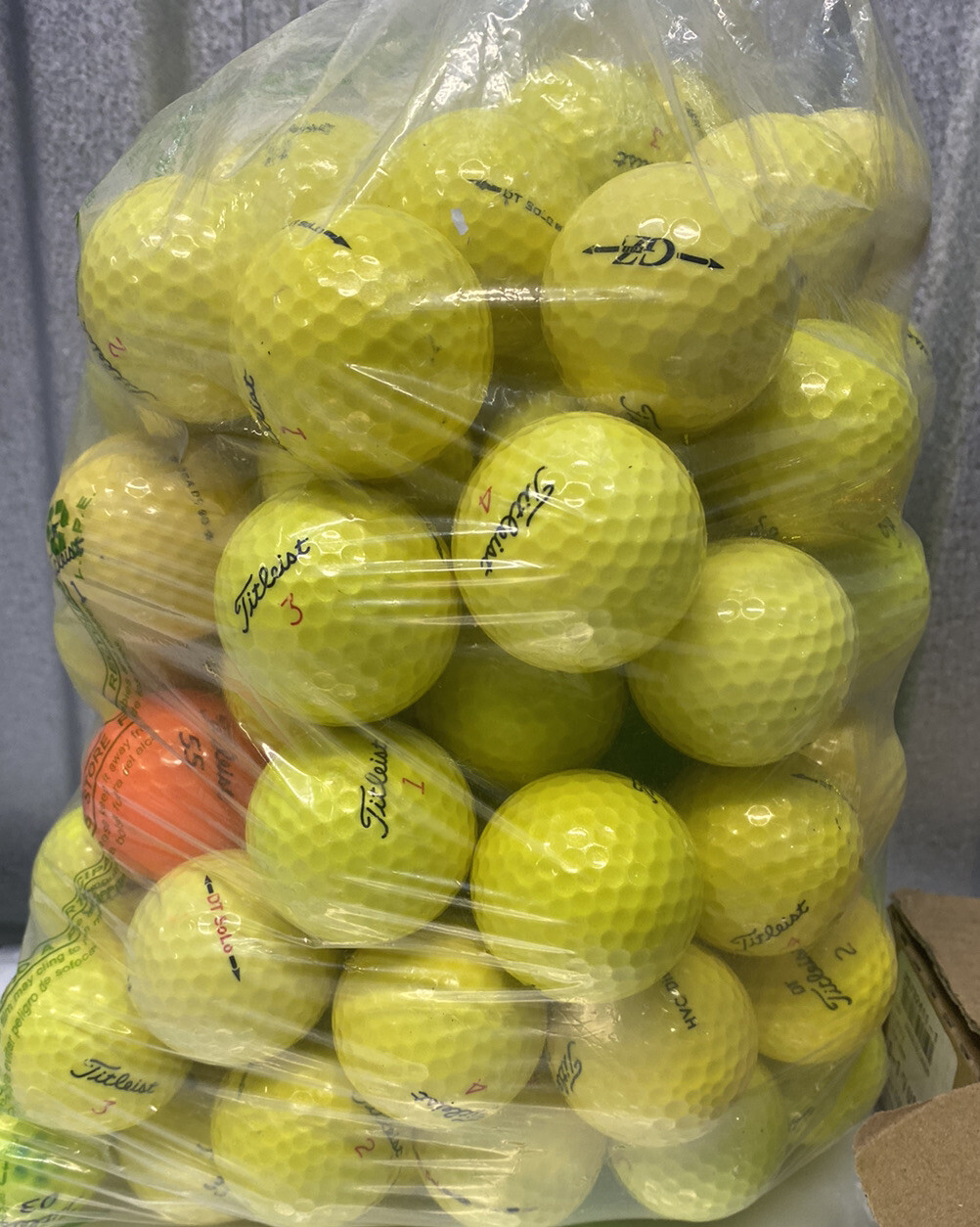 50 Titleist Golf Ball, Assorted Mix, Yellow AAA (3A) Condition!