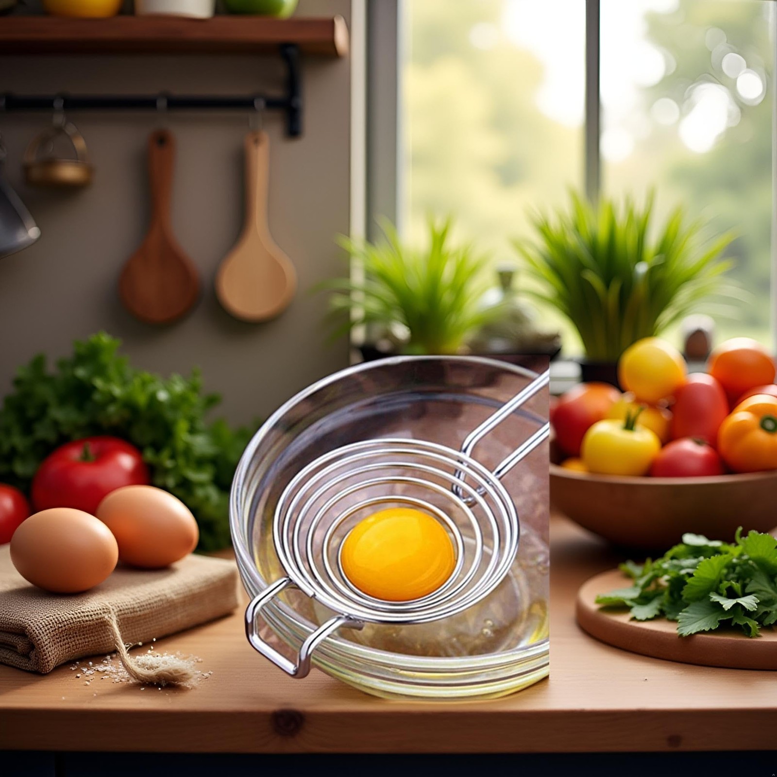 Silver Egg Separator, Yolk White Separator Tool, Food Grade Standard,
