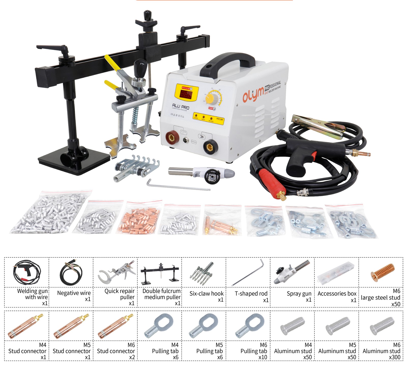 Aluminum Dent Pulling Machine Car Auto Repair Machine 220V Dent Puller Welder
