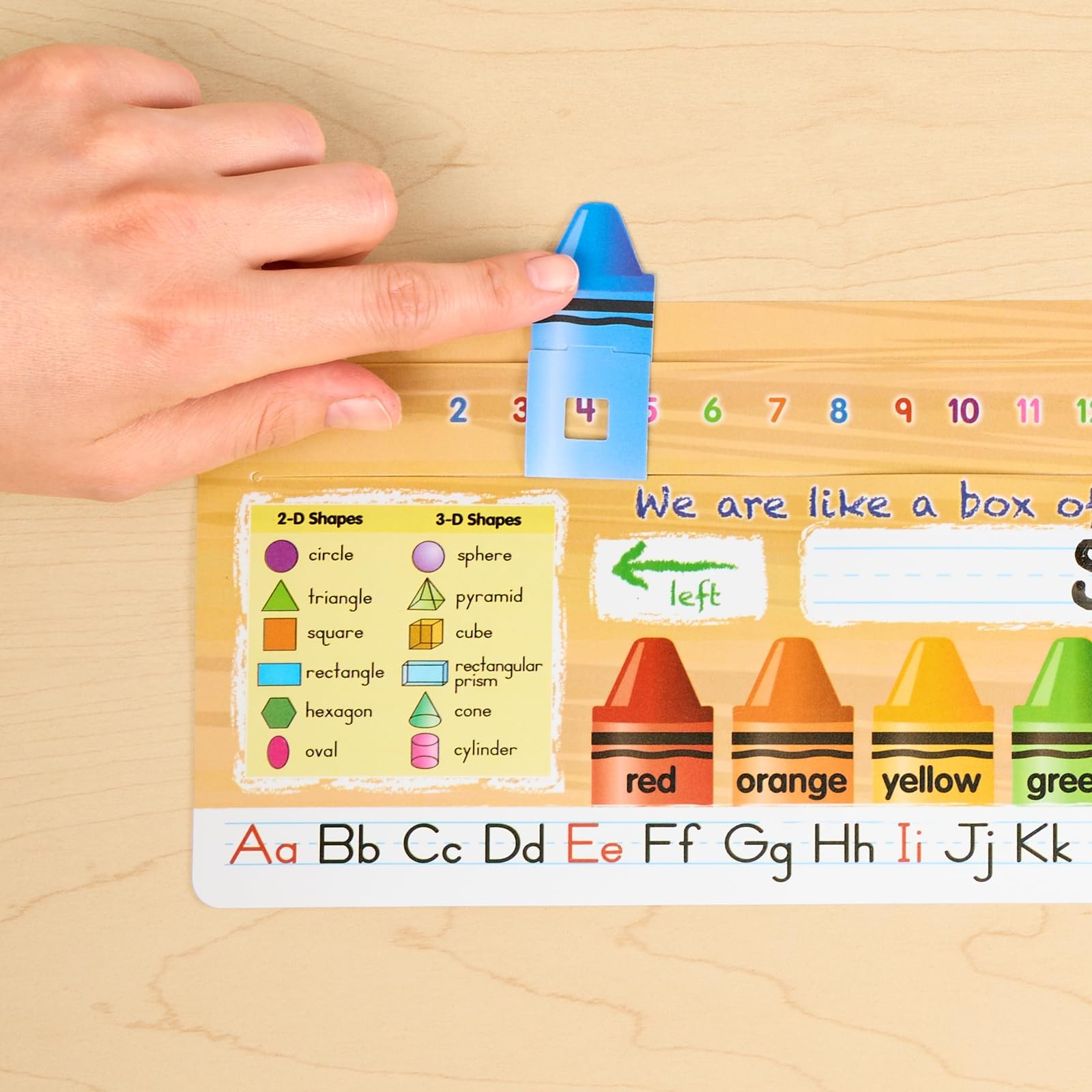 Really Good Stuff Deluxe Slide-to-Learn Counting Crayon Tan, Crayons