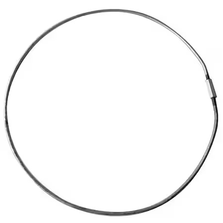 Split Key Ring, Gray, Carbon Steel, Carbon Steel With Threaded Sleeve, Zinc