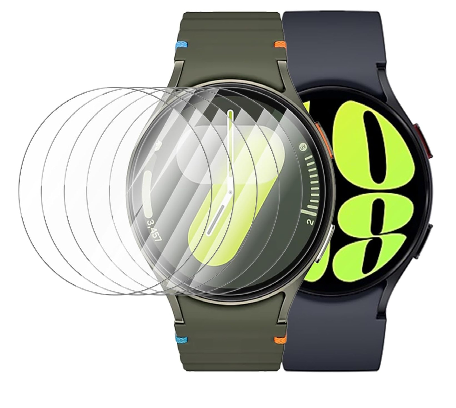 6 Pack for Samsung Galaxy Watch 7 6 5 4 44Mm Screen Protector, Anti-Fog, anti Sc