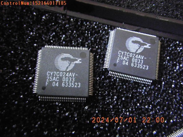 CY7C024AV-25AC - CYPRESS - 4K X 16 DUAL-PORT SRAM, 25 NS, PQFP100 ( 2 pcs