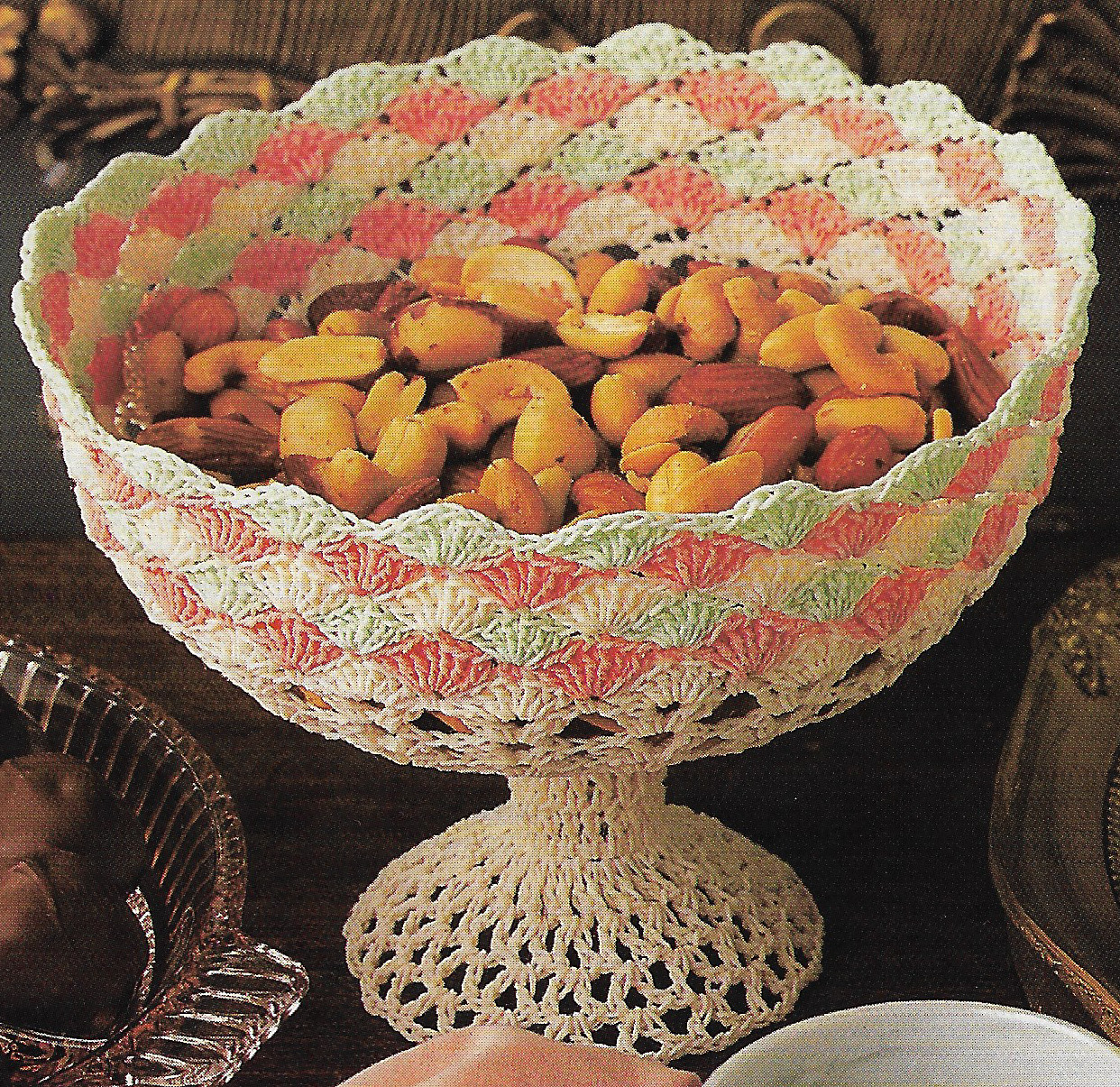 Compote Dish crochet PATTERN INSTRUCTIONS