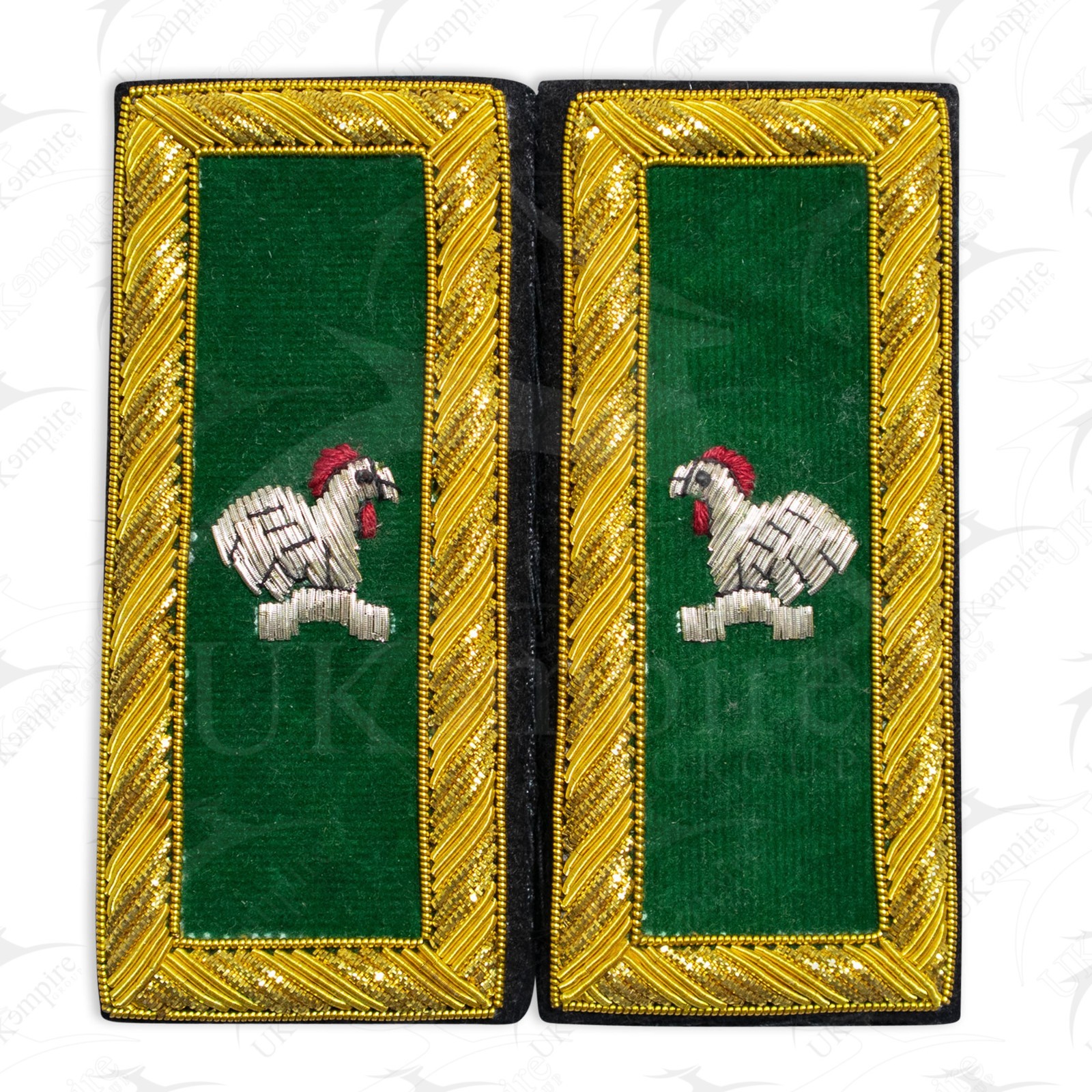 Masonic Knight Templar Captain General Shoulder Boards – Hand EMB Small