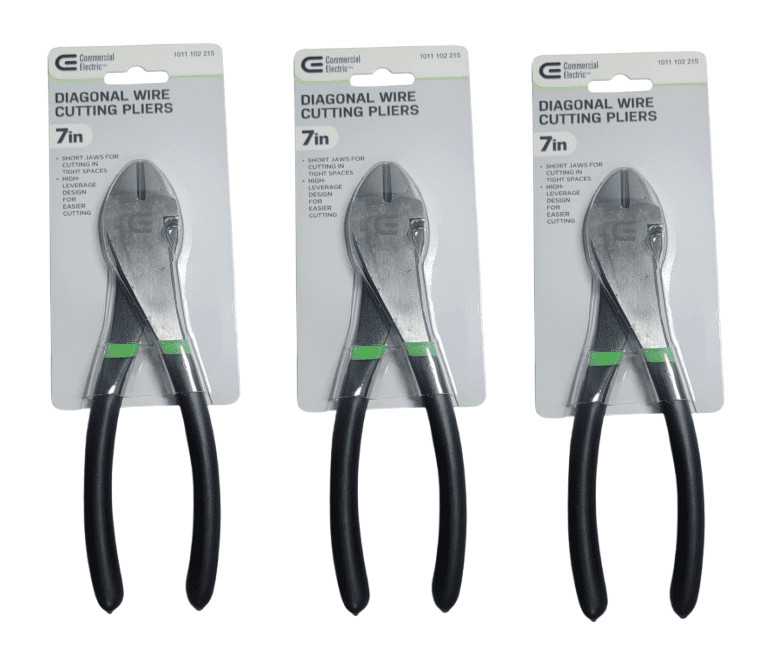 3-PACK Commercial Electric 7 in. Diagonal Wire Cutting Pliers