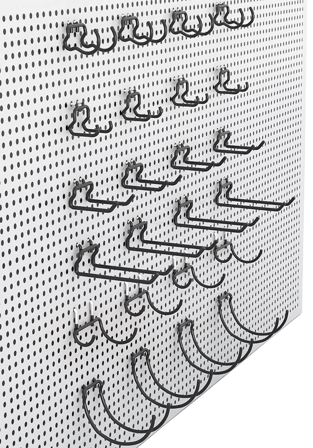 24 Pack Pegboard Hooks Heavy Duty Pegboard Drill Holder Power Tool Holder, Va...