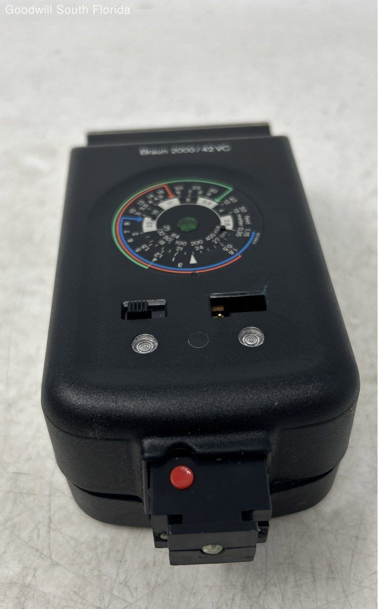 Braun 2000/42 VarioComputer Black Portable External Camera Flash Not Tested