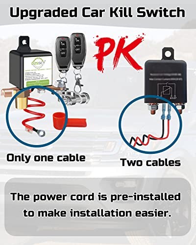 Remote Battery Disconnect Switch 12v, 250A, Upgrade Prevent 250A Standard