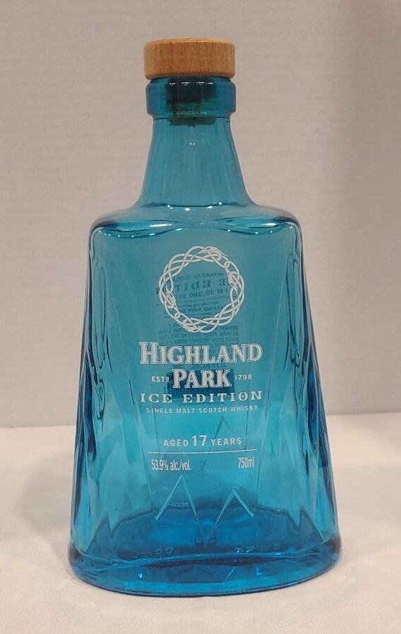 Highland Park Ice Edition 17 Year Old Single Malt Scotch Whiskey Bottle Empty