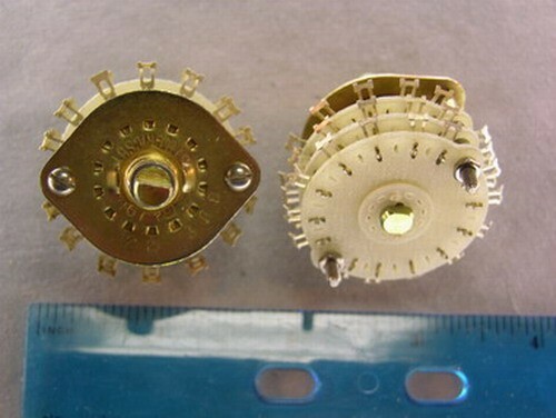 Oak Grigsby 22-308 / Type 4M 1P 13Pos 3/Sec O.Frame Rotary Switch