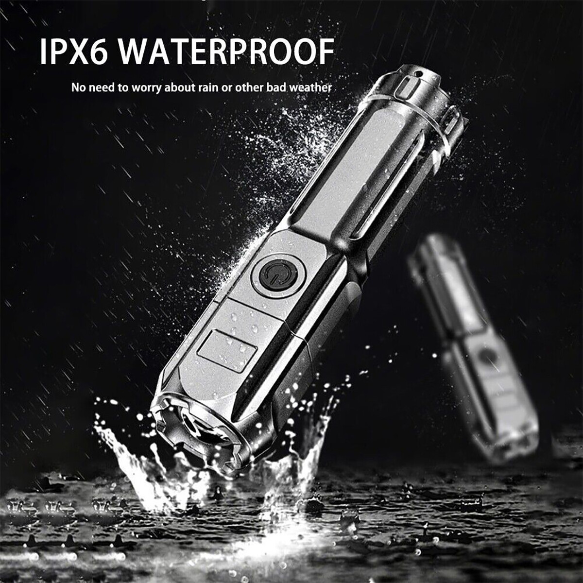 990000LM LED Flashlight Tactical Light Super Bright Torch USB Rechargeable Lamp