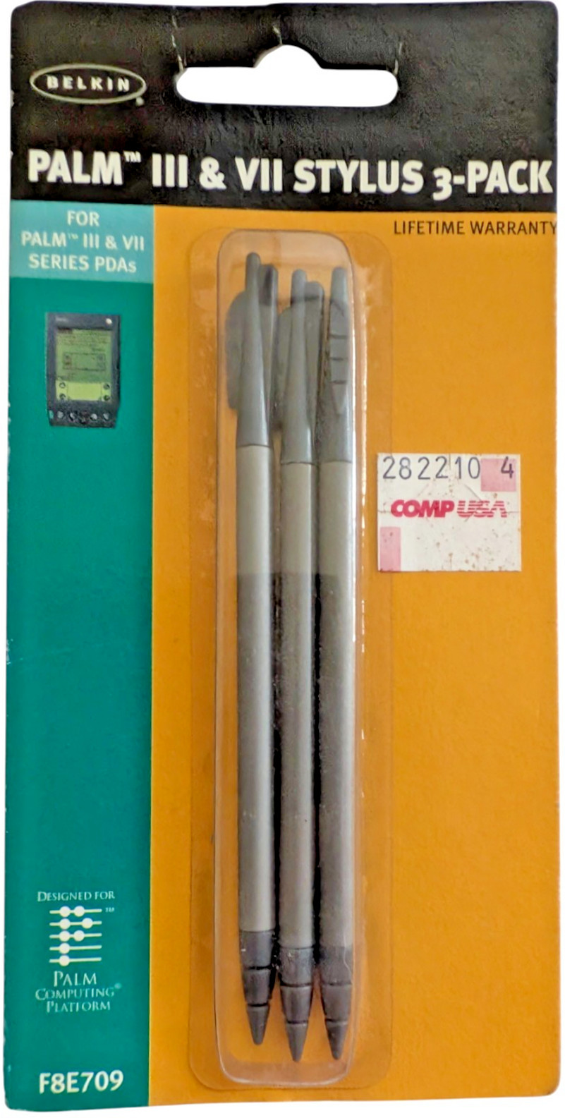 Belkin Palm III VII Stylus 3-Pack F8E709 OEM Replacement Stylus NEW Sealed