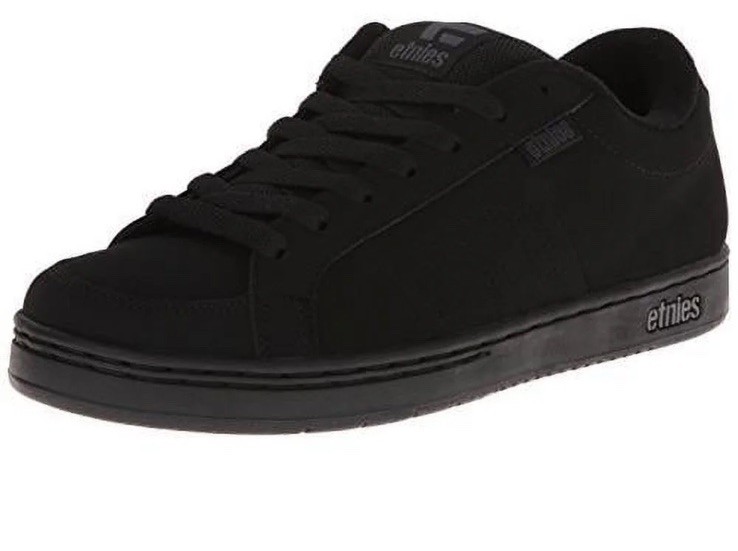 etnies Men's Black Skateboarding Shoes Black Athletic Footwear for Skateboarding