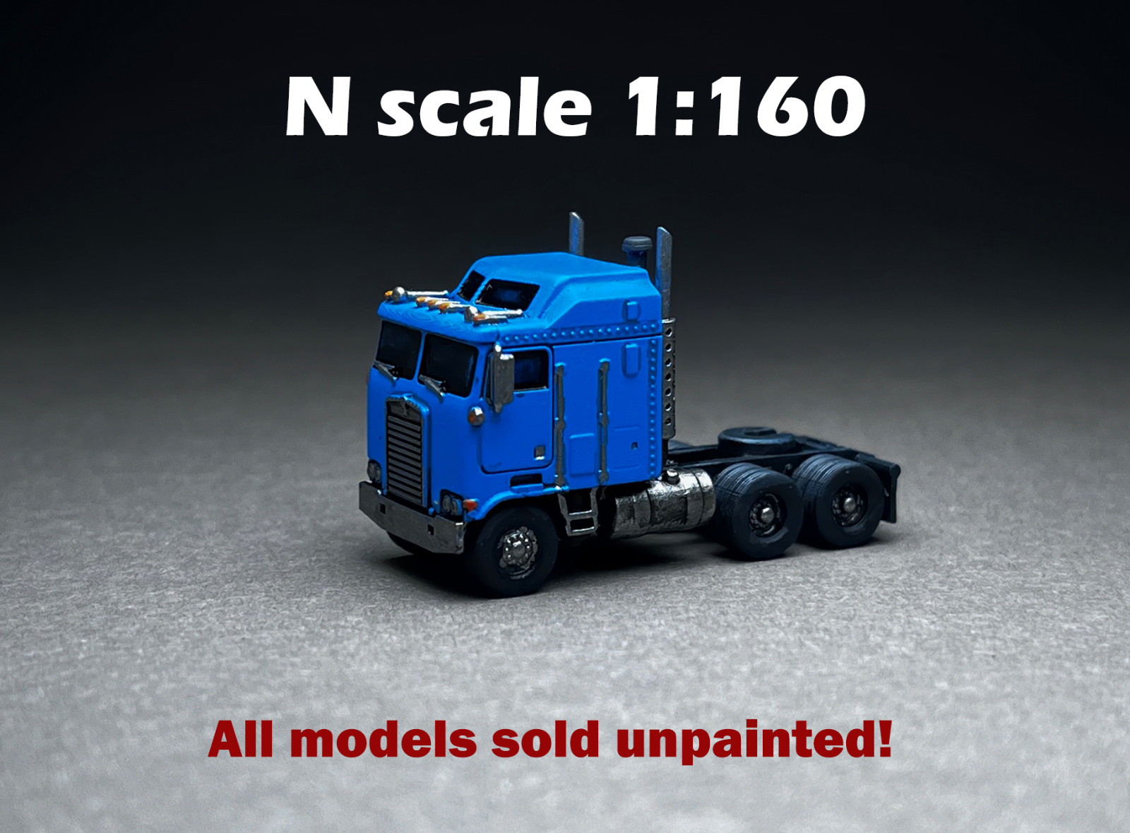 N Scale (1:160)  K100 with AERO SLEEPER cab - UNPAINTED, NOT A  TOY!