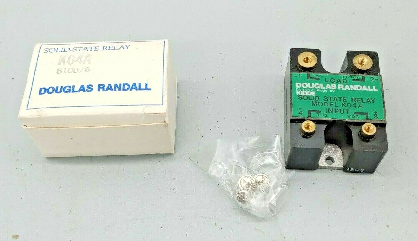 1 NOS  DOUGLAS RANDALL SOLID STATE RELAY K04A  INPUT 3-32 VDC  LOAD - 32 VDC  4A