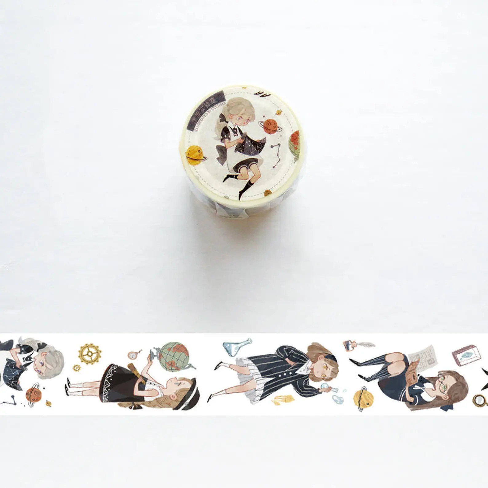 Wunderkammer Cabinet Of Curiosities Students Science Washi Tape SAMPLE LOOP