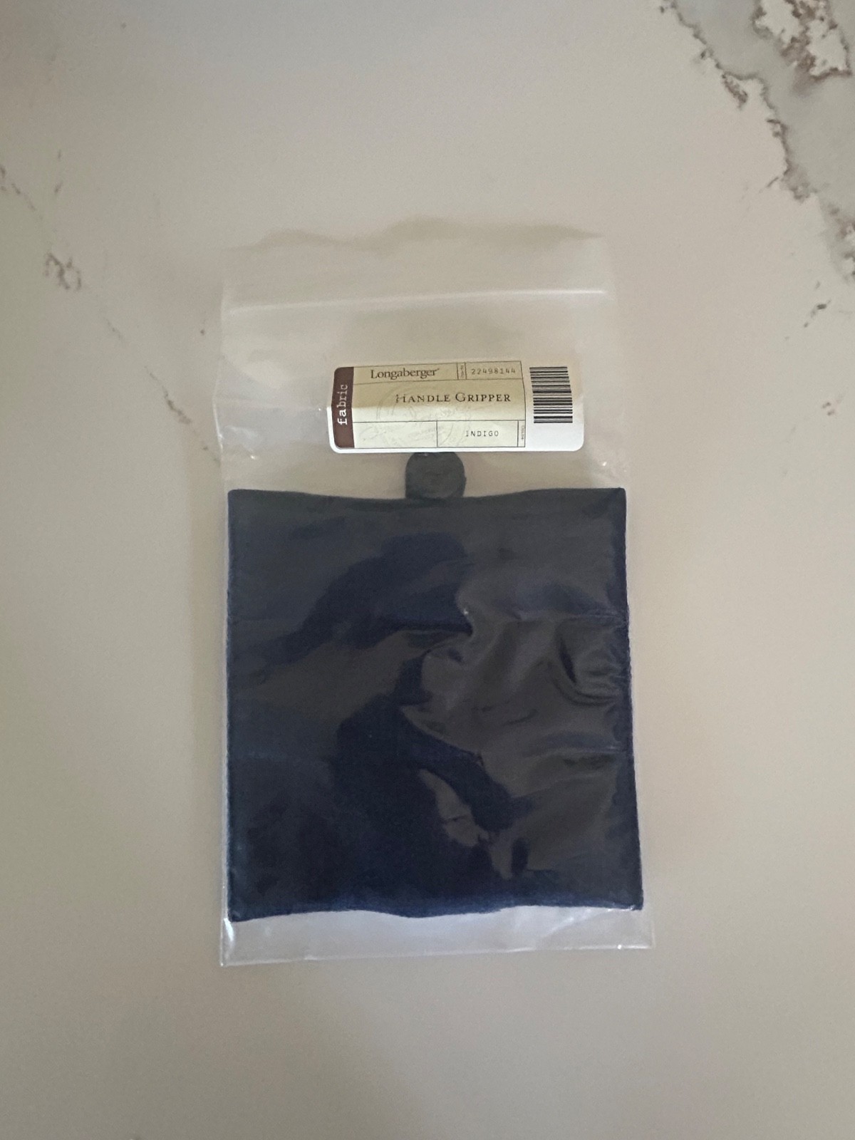 Longaberger Handle Gripper with Button in  Indigo  Blue - Brand New