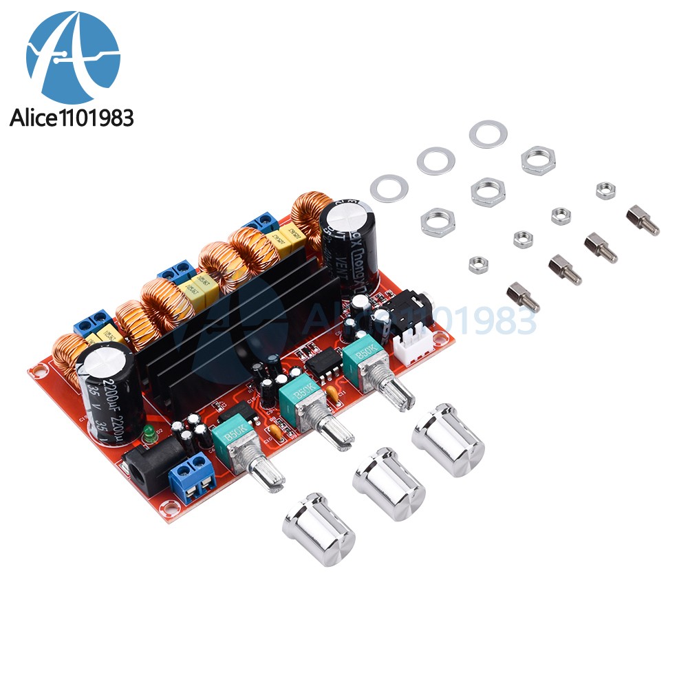 2pcs XH-M139 2.1 Channel Digital Subwoofer Power Amplifier Board 2x50W+100W