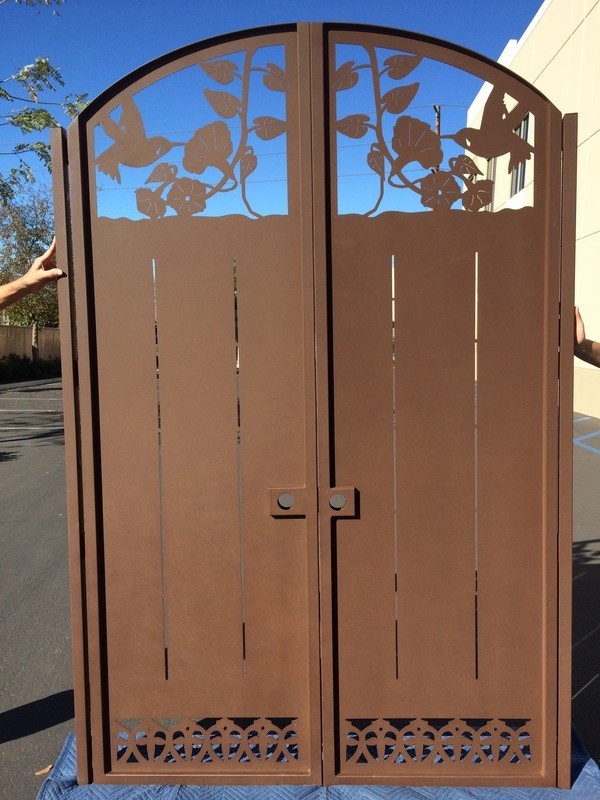 DaVinci Tree of Life Gate Contemporary Dual Entry Metal Gate Ornamental