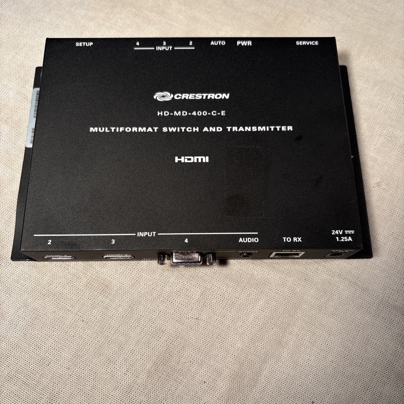 Crestron HD-MD-400-C-E HDMI Multiformat Switch and Transmitter No AC PWR Adapter
