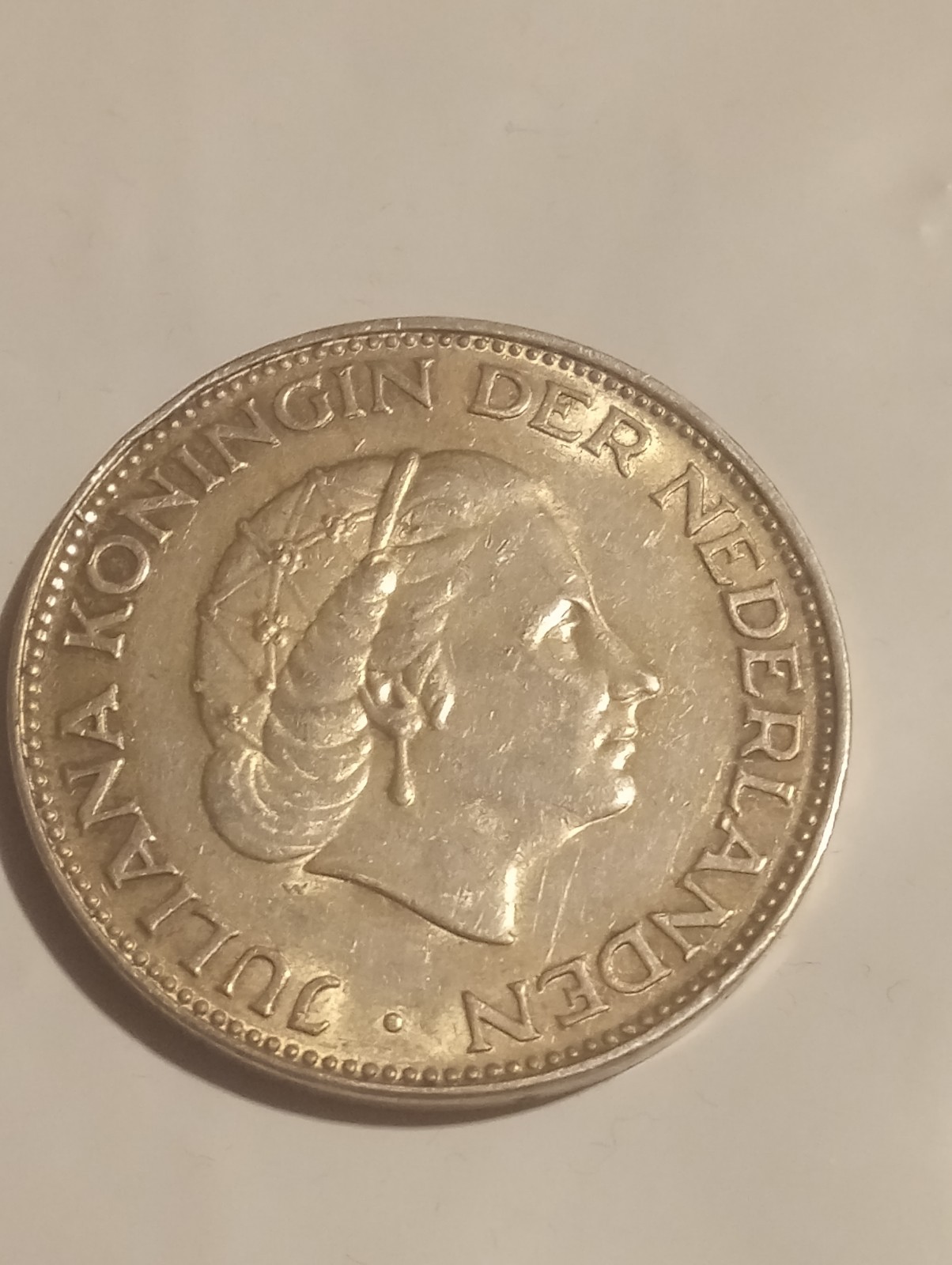 Netherlands 2-1/2 Gulden Coin 1961 Juliana Koningin der Nederlanden