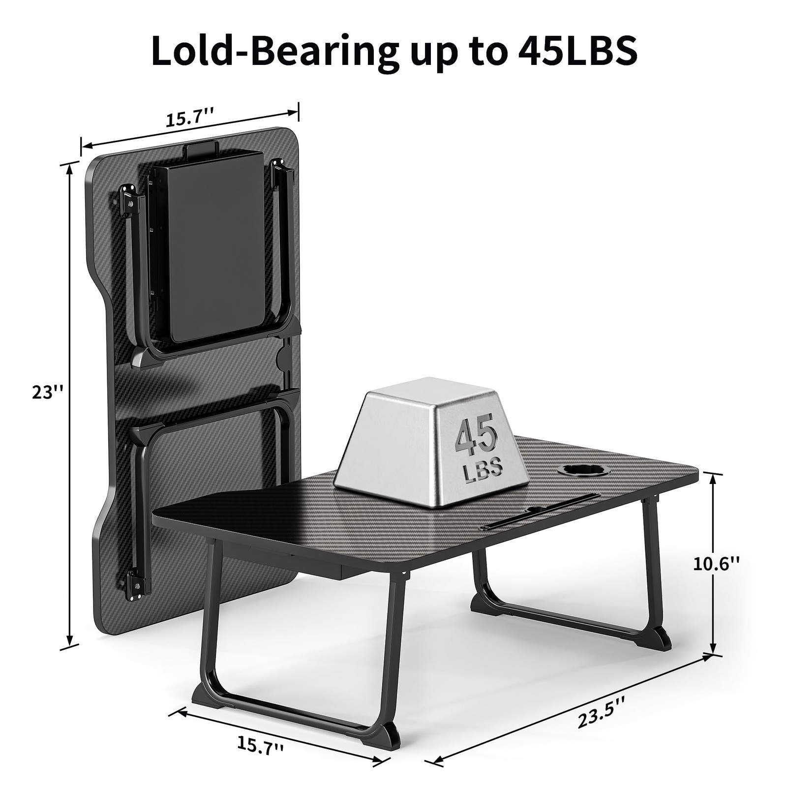 Lap Desk for Adults Portable Foldable Bed Desk Tray Table