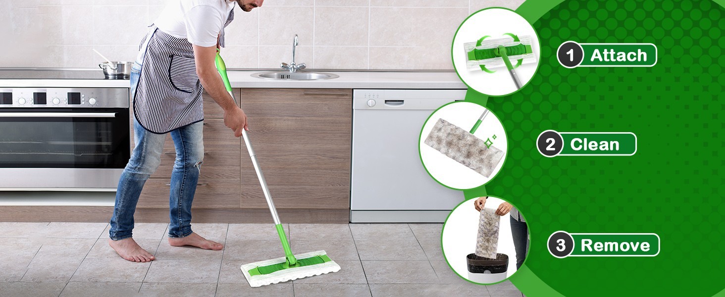 Swiffer Sweeper Dry Sweeping Pad, Multi Surface Refills for Dusters Floor Mop