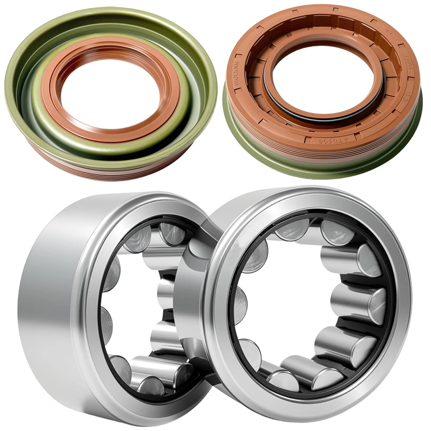 Rear Axle Bearing Seals & Driver Passenger Kit for Ford F150 F250 Truck | with 9