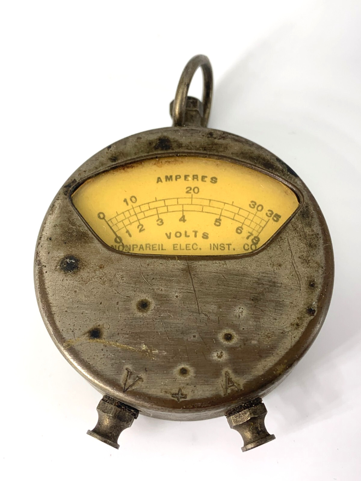 Nonpareil Electrical Instrument Company Patented 1913 Amp Volt Meter