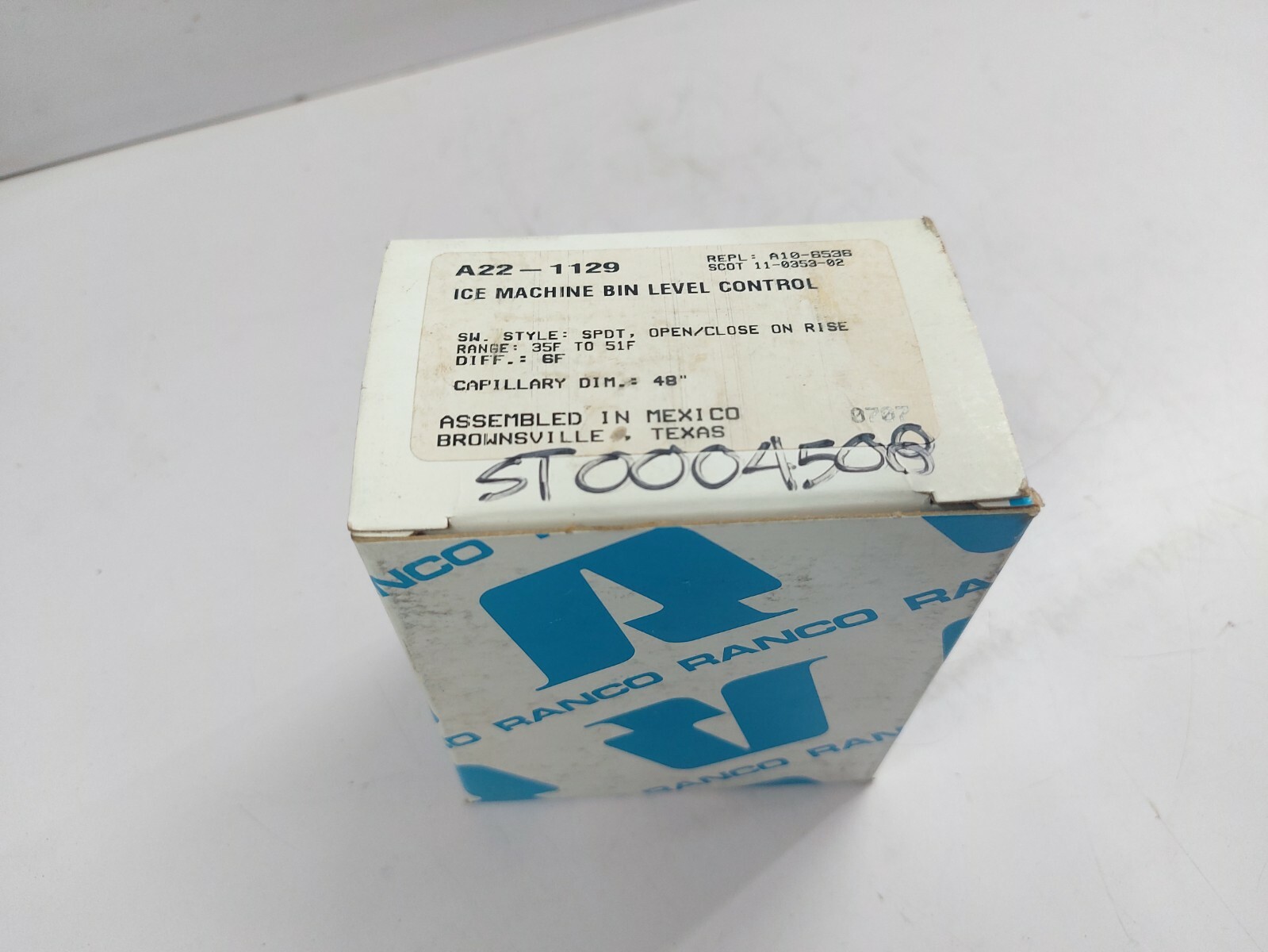 Ranco A22-1129 Ice Machine Bin Level Control