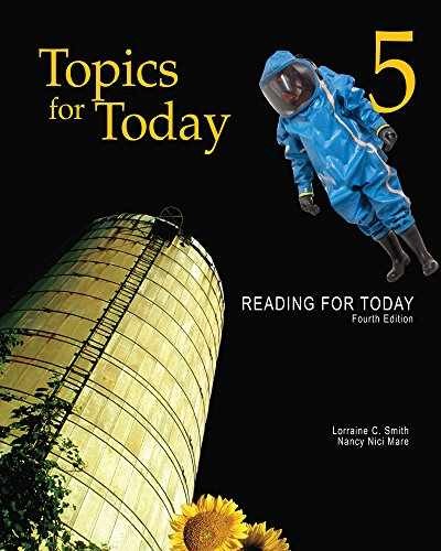 Topics for Today (Reading for - Paperback, by Smith Lorraine C.; - Very Good j