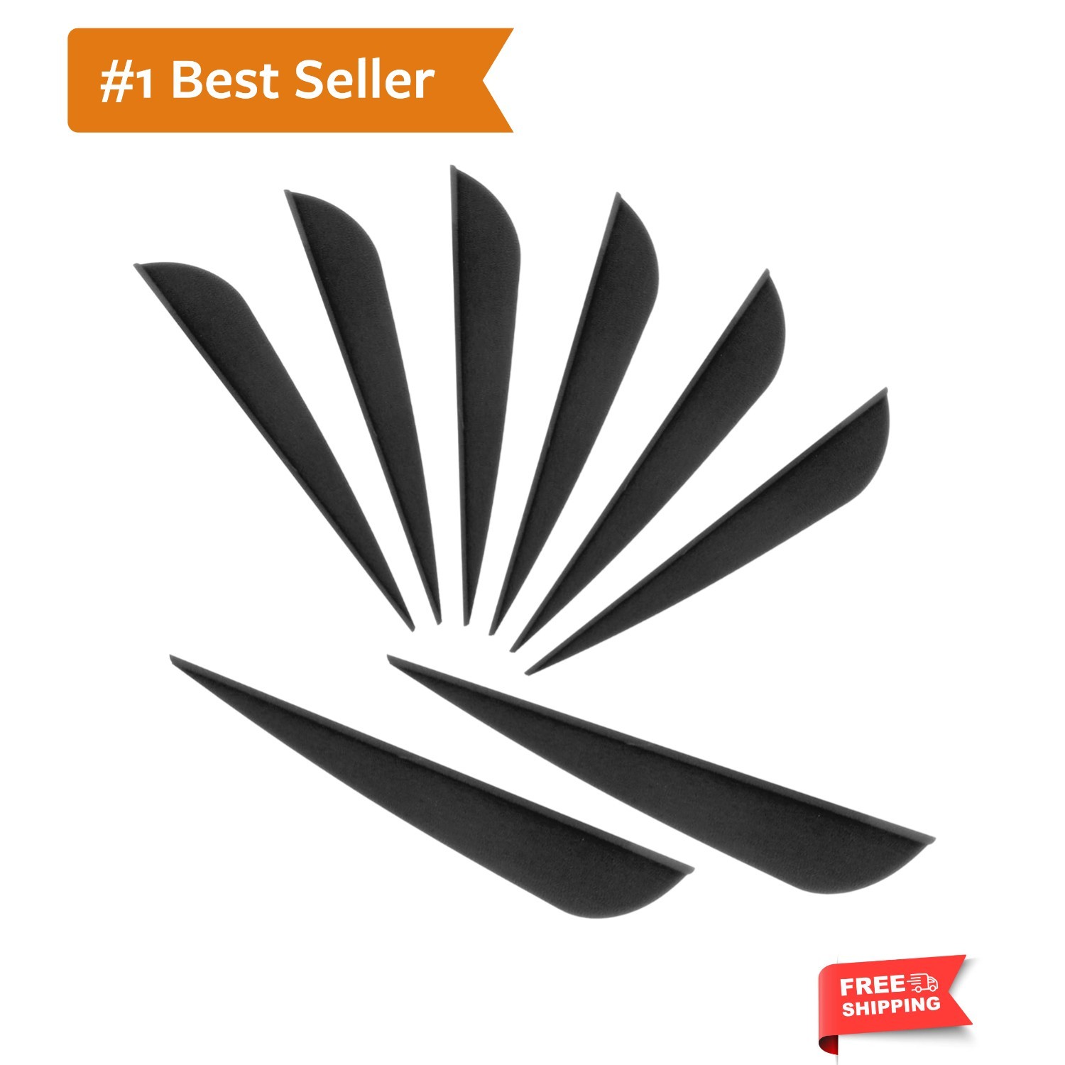 Arrows Vanes 4 Inch Plastic Feather Fletching for DIY Archery Arrows 50 Pack…