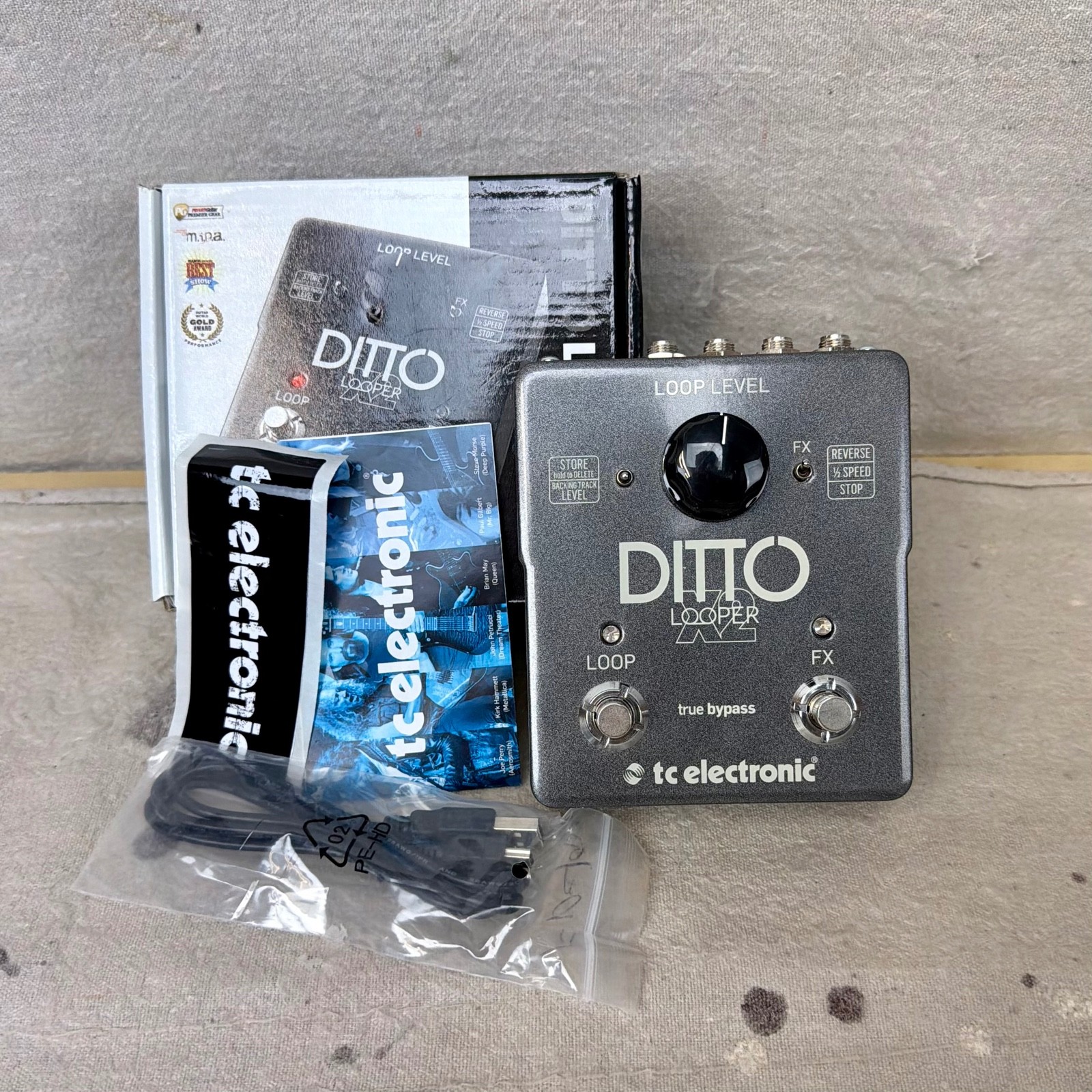 Used TC Electronic Ditto Looper X2 Guitar Pedal w/Box