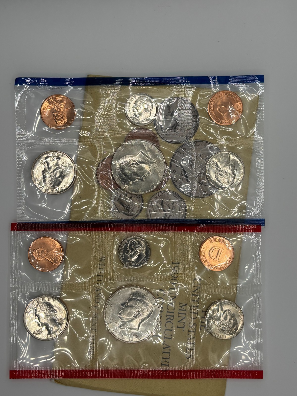 1990 & 1991 U S Mint Sets Uncirculated