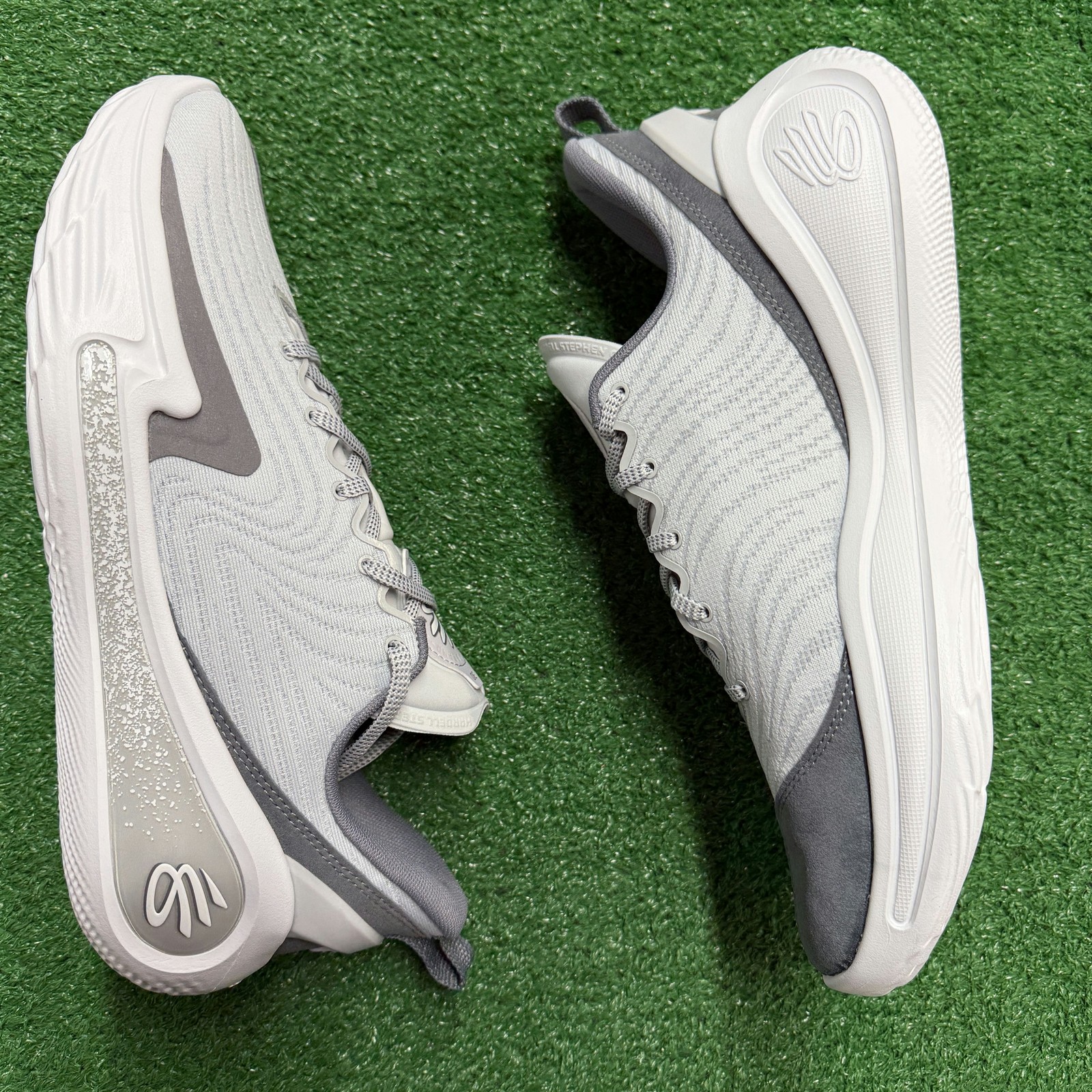 Under Armour Curry Flow 12 TB Halo Grey Mens Basketball 6000736-014 NEW Multi Sz